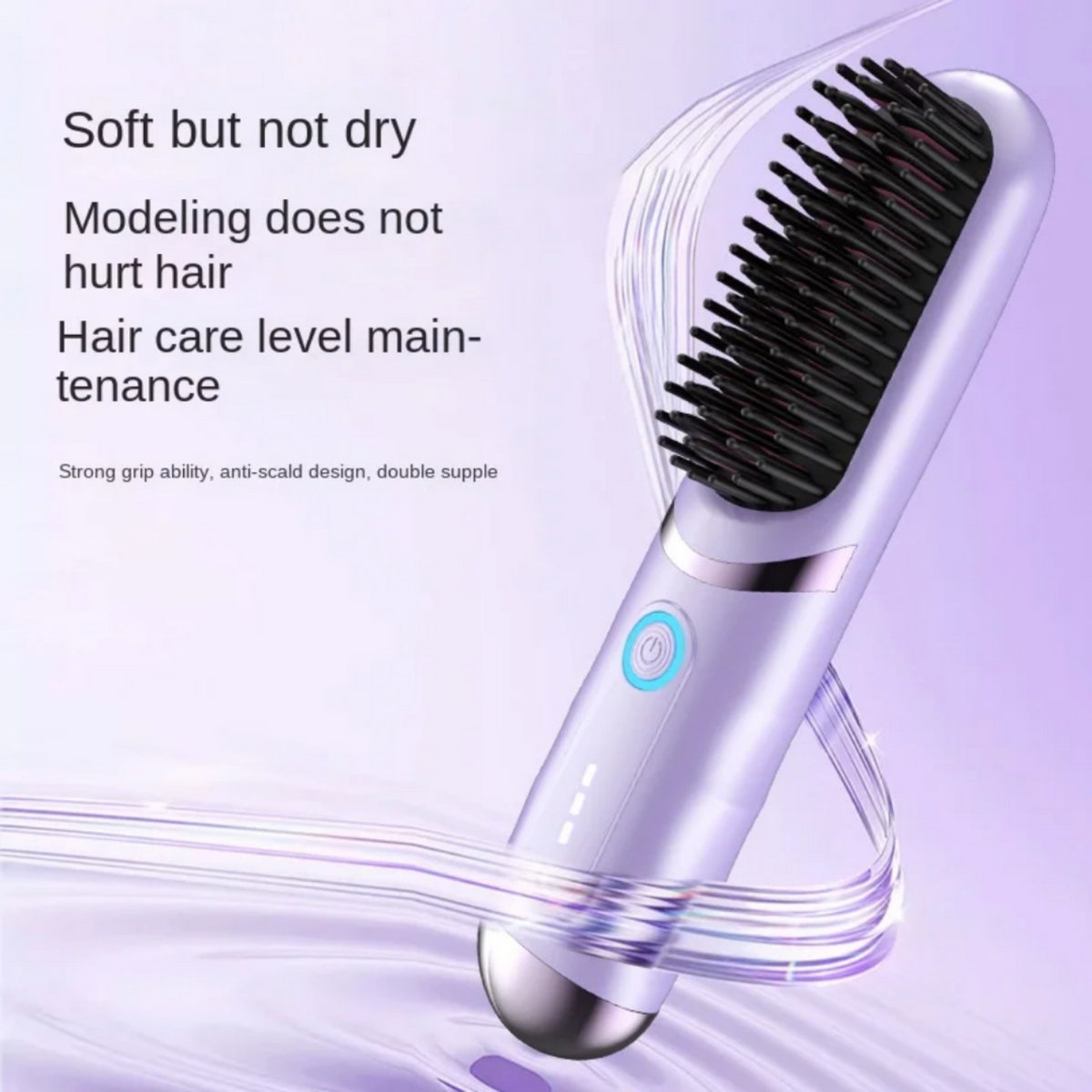 2 in 1 Cordless Hair Straightener Brush